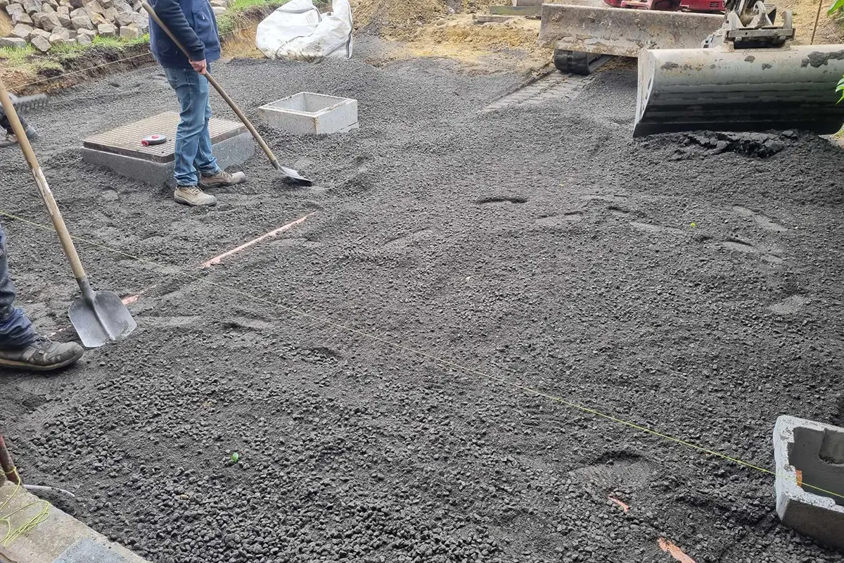 Rectification d'une chape de béton